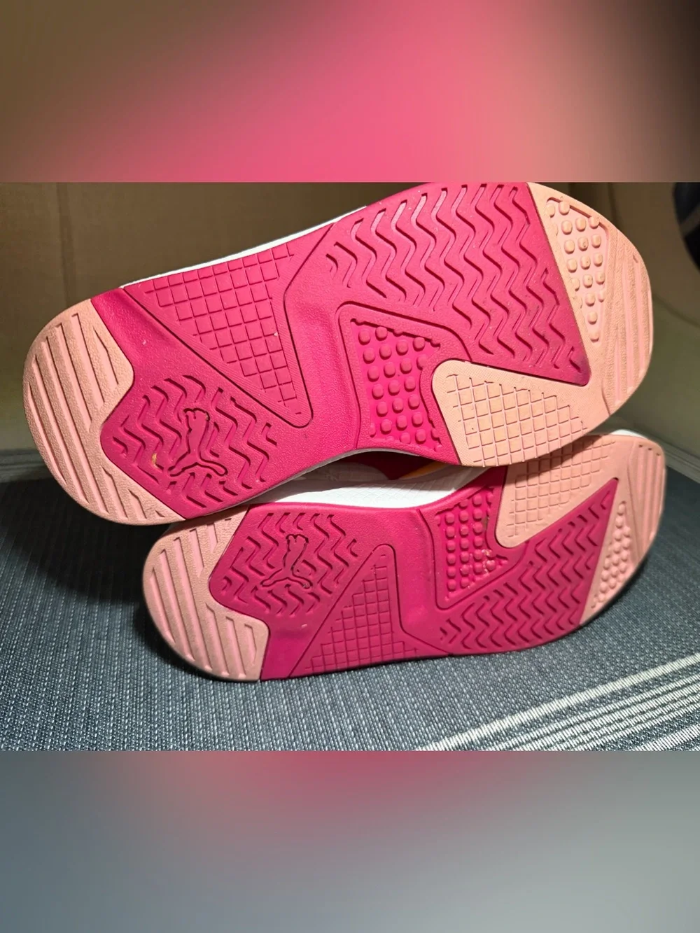 Puma Pink White Multicolor Running Sneakers